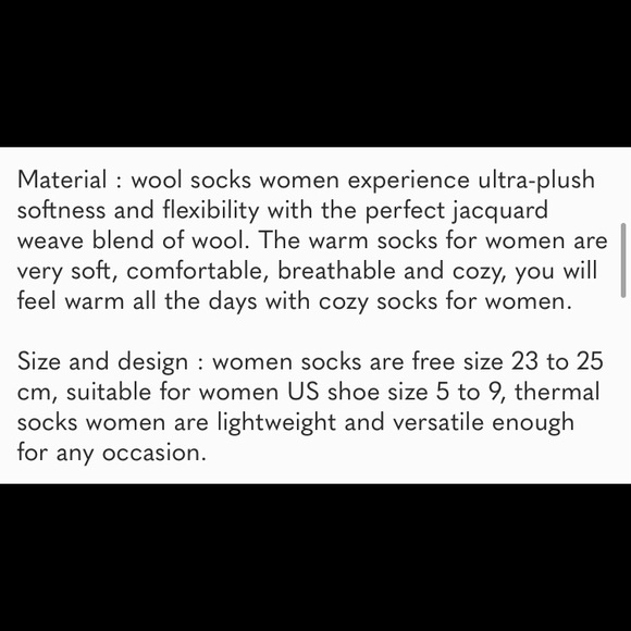 🆕️ 5 Pairs Wool Vintage Soft Cabin Warm Socks - Picture 5 of 7